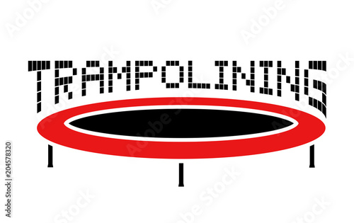 illustration of trampoline