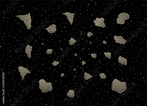 asteroids in universe