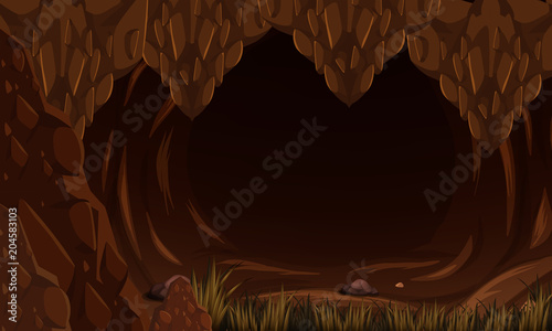 A Rock Scary Dark Cave