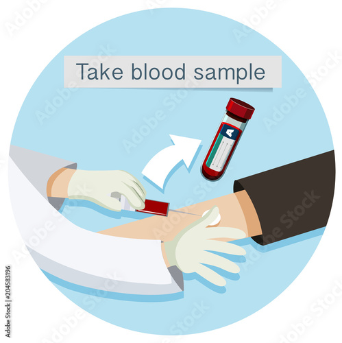 Health Care Take Blood Sample