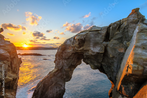 elephant rock in shenao, taipei, taiwan photo