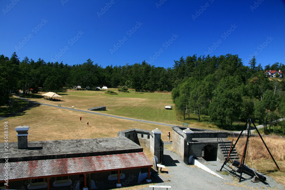 Fototapeta premium Fort Rodd Hill, Victoria, BC, Canada