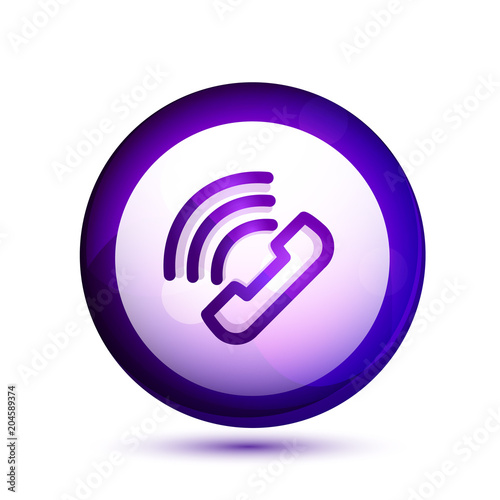 Phone support call center button