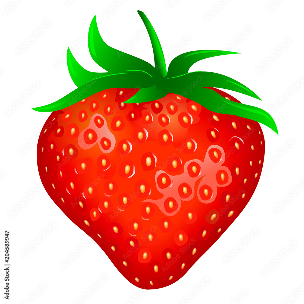 Garden strawberry. Strawberries on a white background. Red ripe strawberry Garden strawberry. Strawberries on a white background. Red ripe strawberry