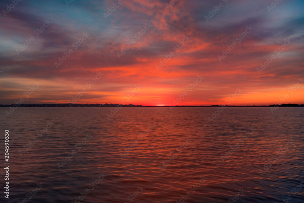 Sunrise on the atlantic