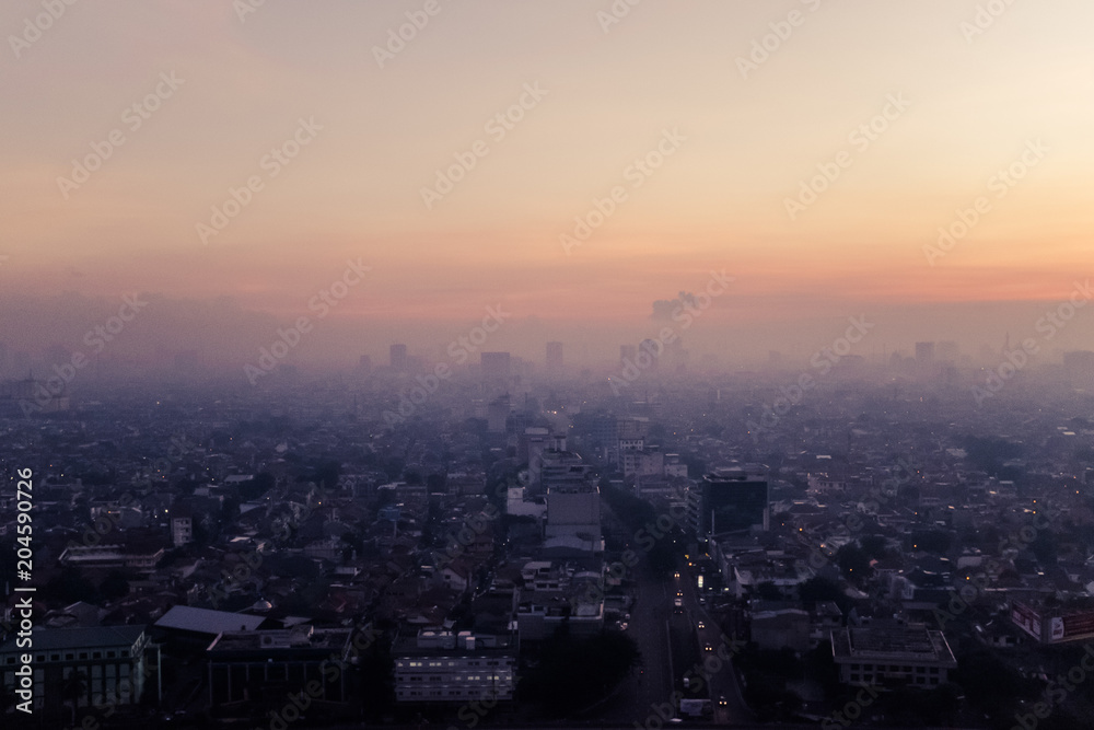 Sunset Behind Jakarta's Skyline Sunset Behind Jakarta's Skyline
