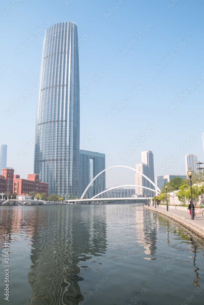 Cityscape of Tianjin, China