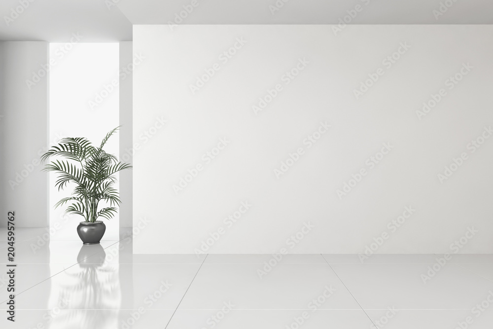 Modern bright interiors apartment with mockup poster frame 3D rendering Modern bright interiors apartment with mockup poster frame 3D rendering
