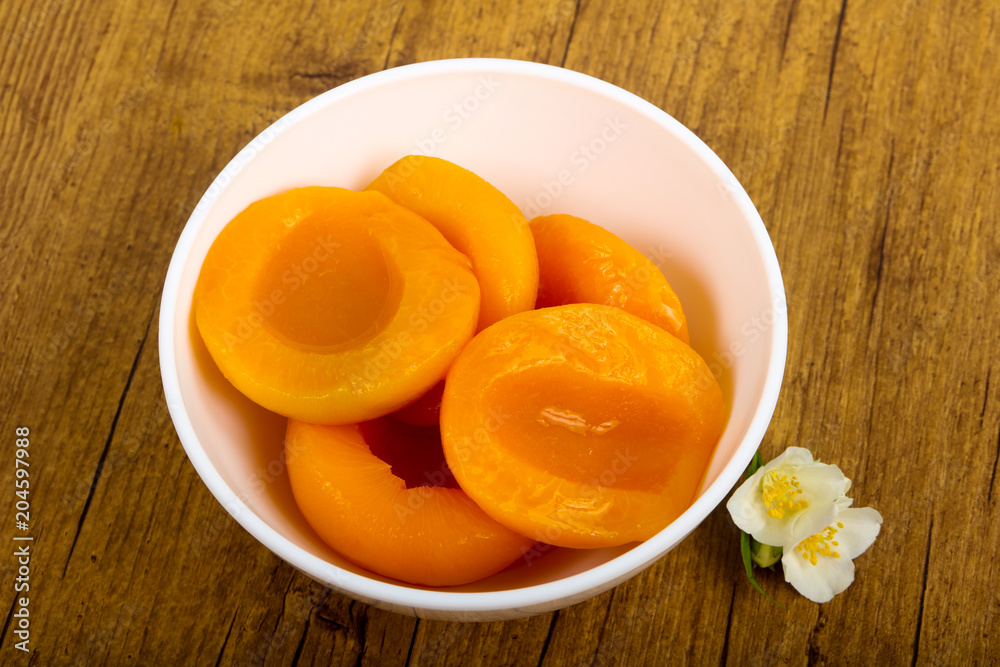 Canned peaches