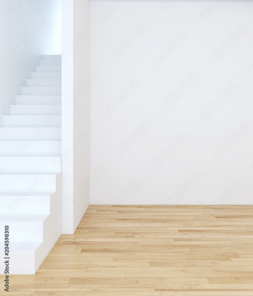 Modern bright interiors apartment with mockup poster frame 3D rendering Modern bright interiors apartment with mockup poster frame 3D rendering