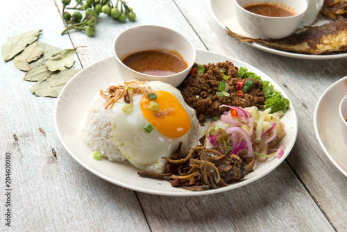 various malaysian rice and dishes