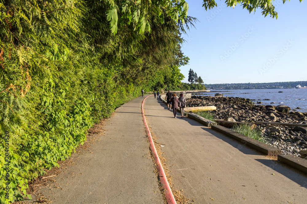 View from Stanley Park Seawall, Vancouver, BC, Canada. View from Stanley Park Seawall, Vancouver, BC, Canada.