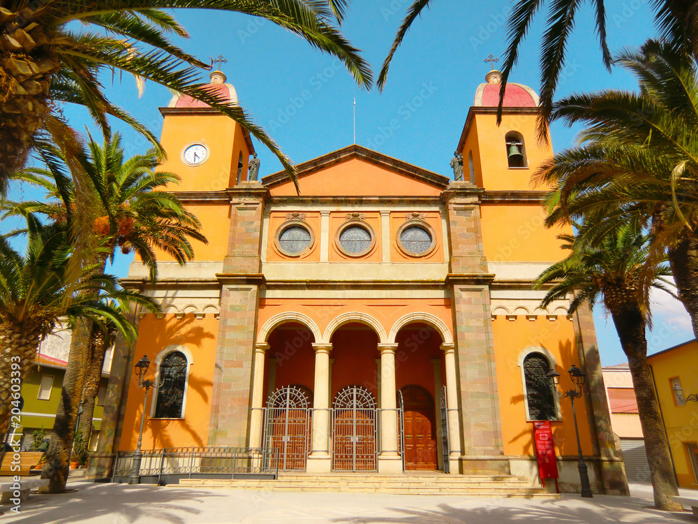 OSCHIRI, SARDEGNA, The parish church dedicated to the Blessed Virgin Mary Immaculate, Oschiri, Sassari, Sardinia, Italy