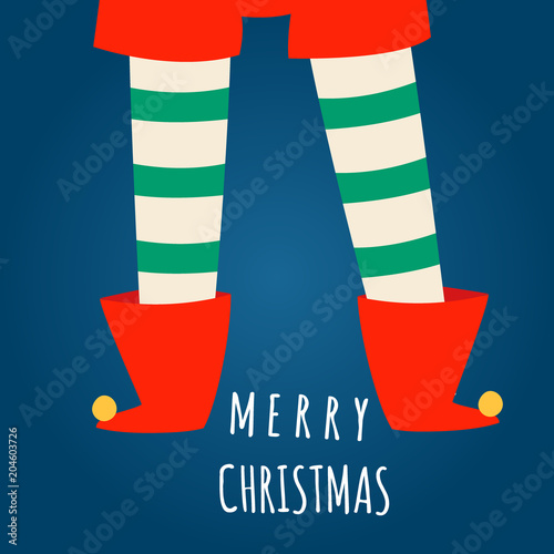 Santa Claus elf kids cartoon elf helpers vector illustration children elves characters traditional costume background