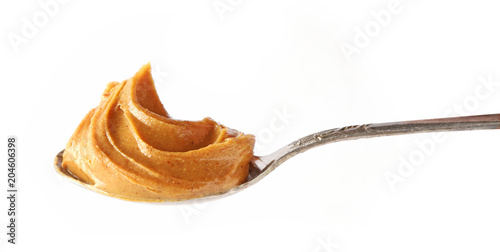 spoon of peanut butter