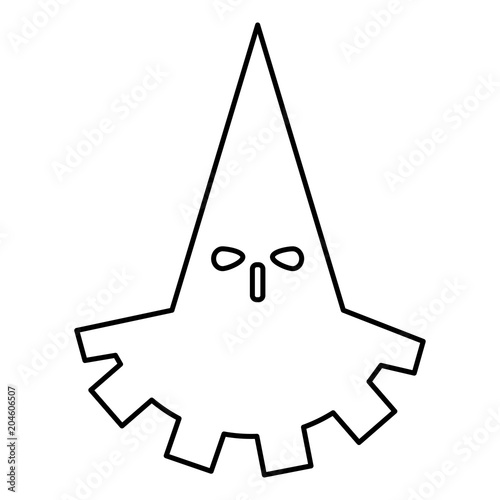 Executioner hangman icon black color illustration flat style simple image