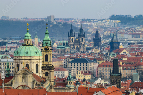 St. Nicholas Church and Some of the Prague's Towers