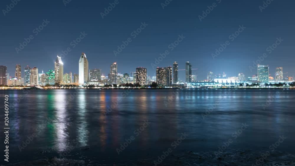 San Diego Skyline from Coronado at Night San Diego Skyline from Coronado at Night