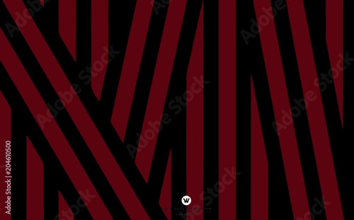 classic black and red line ...