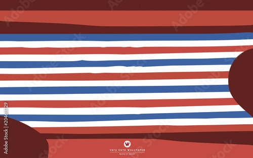cute red blue Old School wa...