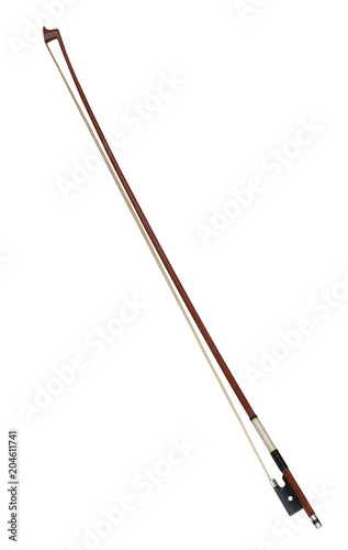 ヴァイオリンの弓/クリッピングパス付き