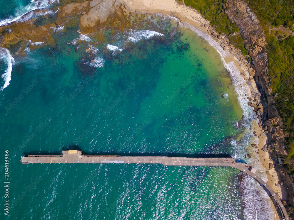 Drone view of Catherine Hill Bay