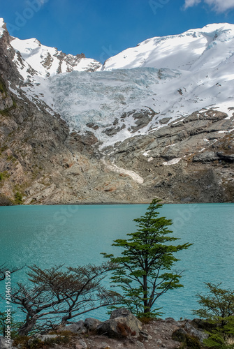 Fototapeta Naklejka Na Ścianę i Meble -  Piedras Blancas Glacier in Patagonia Argentina