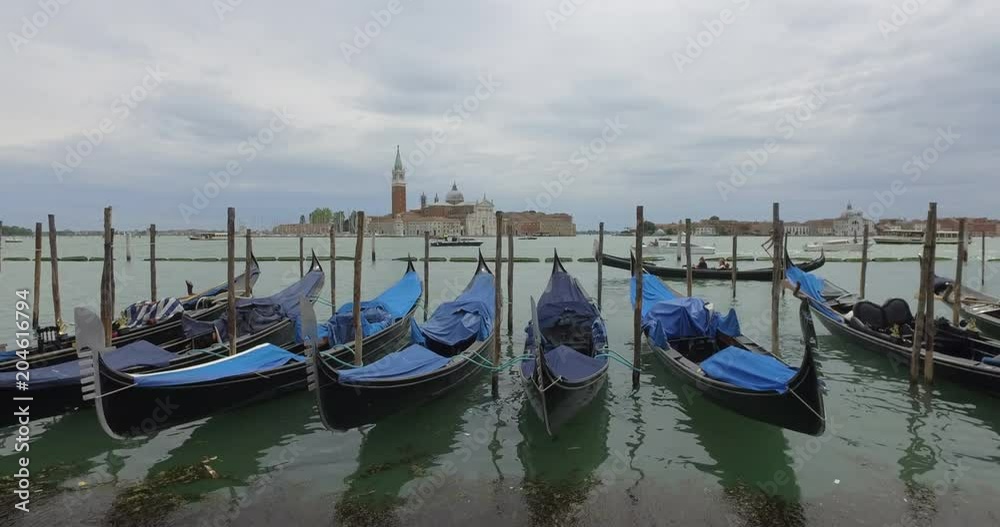 Gondolas in the Venice lagoon in front of Piazza San Marco, Italy
Gondolas in the Venice lagoon in front of Piazza San Marco, Italy