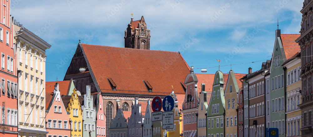 Fototapeta premium Panorama Landshut Altstadt