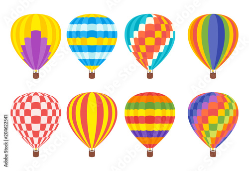 hot air colorful balloon