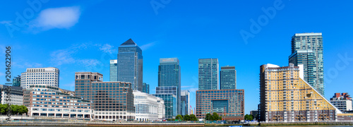 Canary Wharf, financial hub in London in the sunshine day. London. UK. © Evgeniy