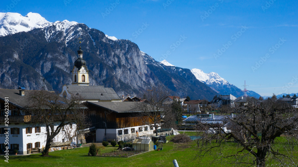 Landscape in Tyrol , Austria in the Alps