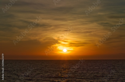 Beautiful sunrise on the Adriatic sea, Puglia, Italy © Marco