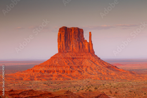View on East Mitten Butte in Monument Valley. Arizona.