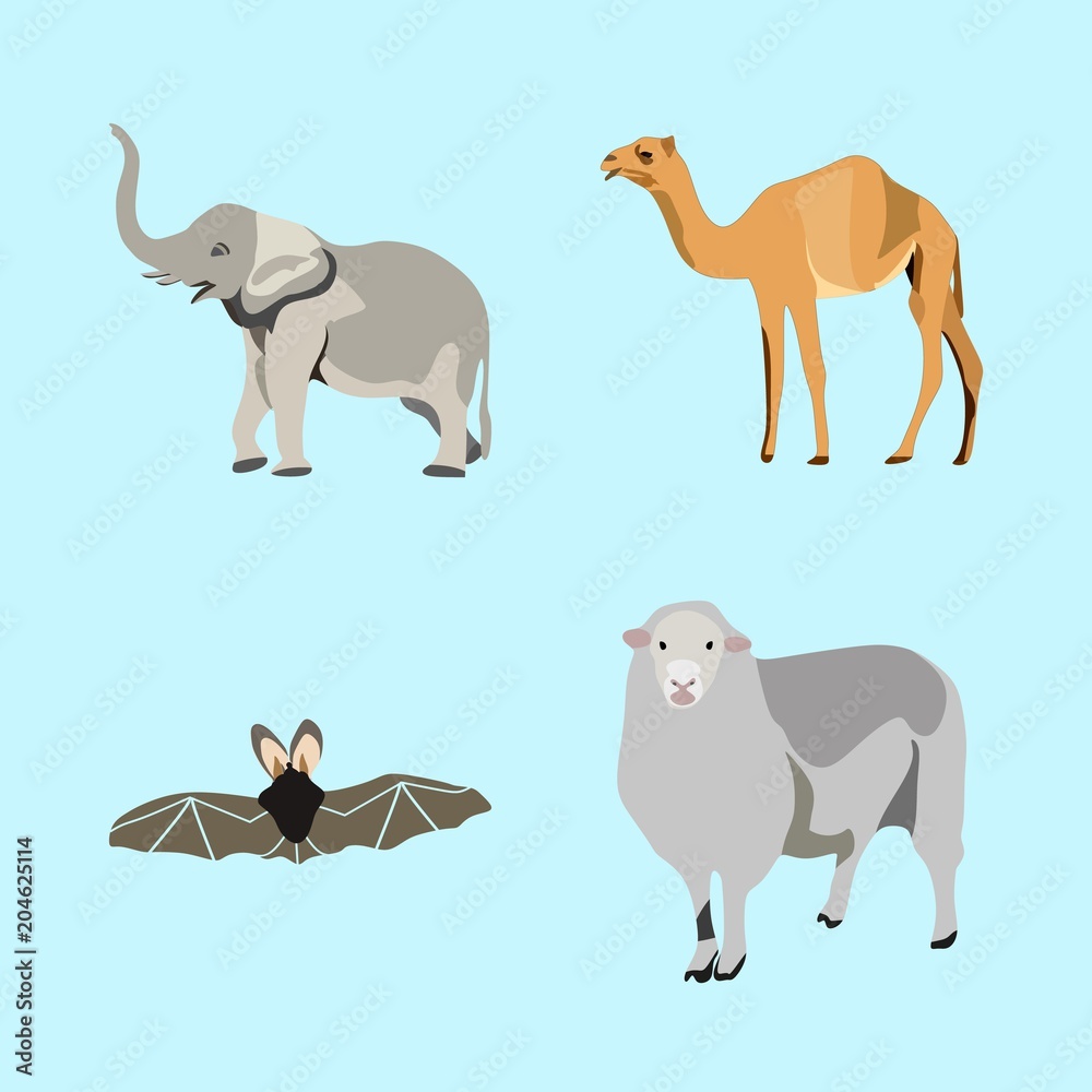 icons about Animal with elephant, culture, arab, simple and walk