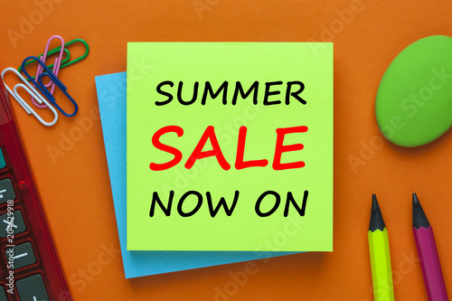 Summer Sale Now On Concept