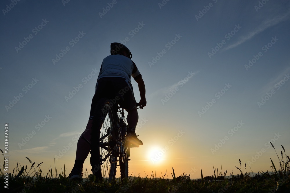 夕日のツーリング・マウンテンバイク