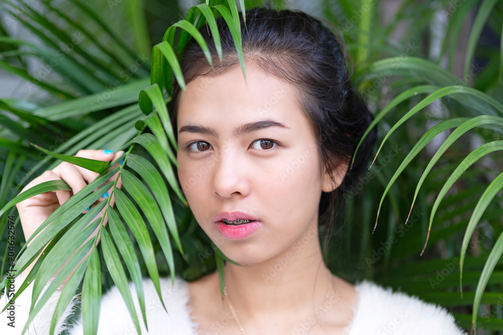 Asian young woman. Asian young woman.