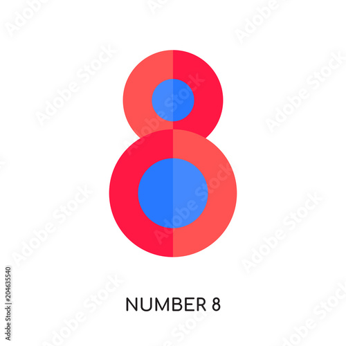 number 8 logo vector icon isolated on white background, colorful brand sign & symbol for your business Free Download number 8 logo vector icon isolated on white background, colorful brand sign & symbol for your business - GFXLoad