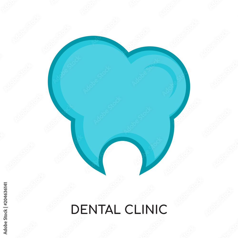 dental clinic logo isolated on white background , colorful brand sign & symbol for your business dental clinic logo isolated on white background , colorful brand sign & symbol for your business