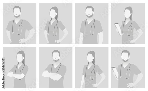 Default placeholder doctor half-length portrait