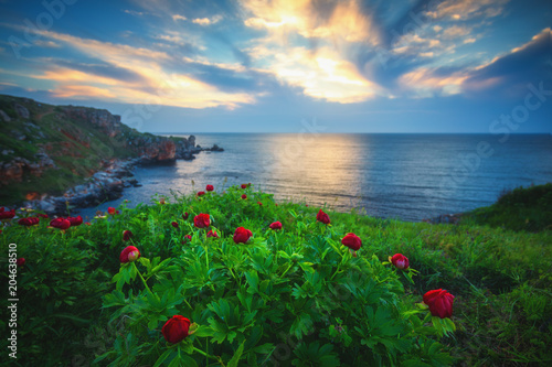 Sunrise at Yailata, National Archaeological Reserve in Bulgaria photo