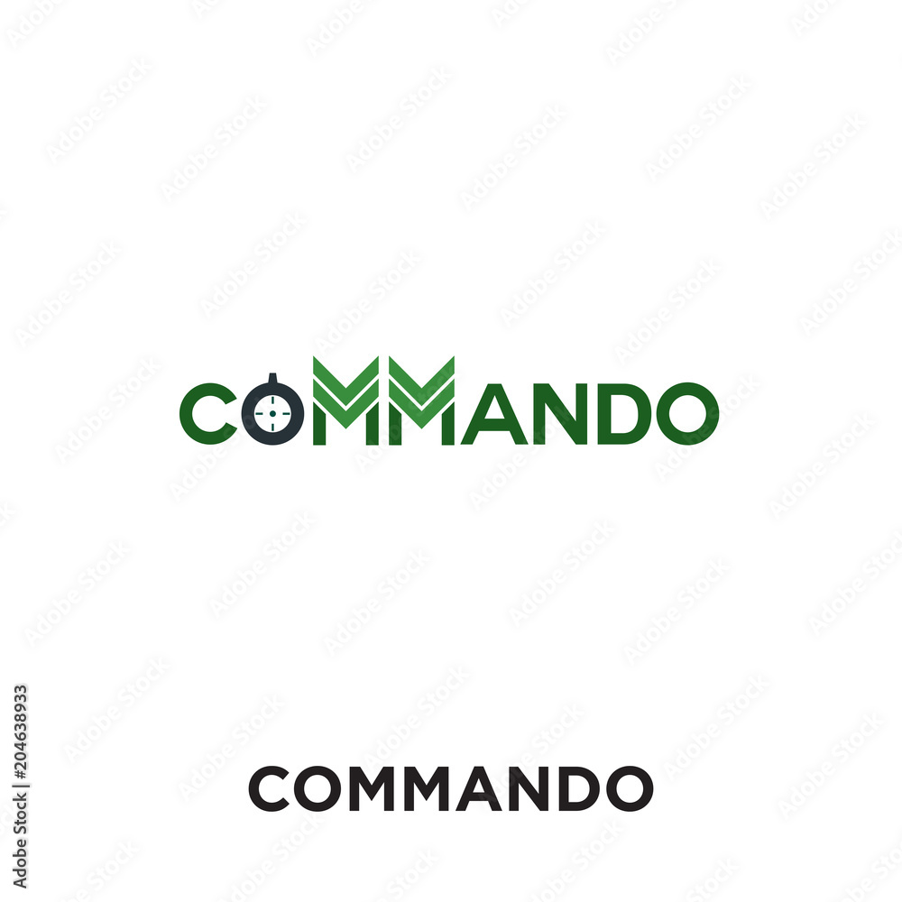 Commando Badge Logo Simple Illustration Commando Stock Vector (Royalty  Free) 1119584507 | Shutterstock