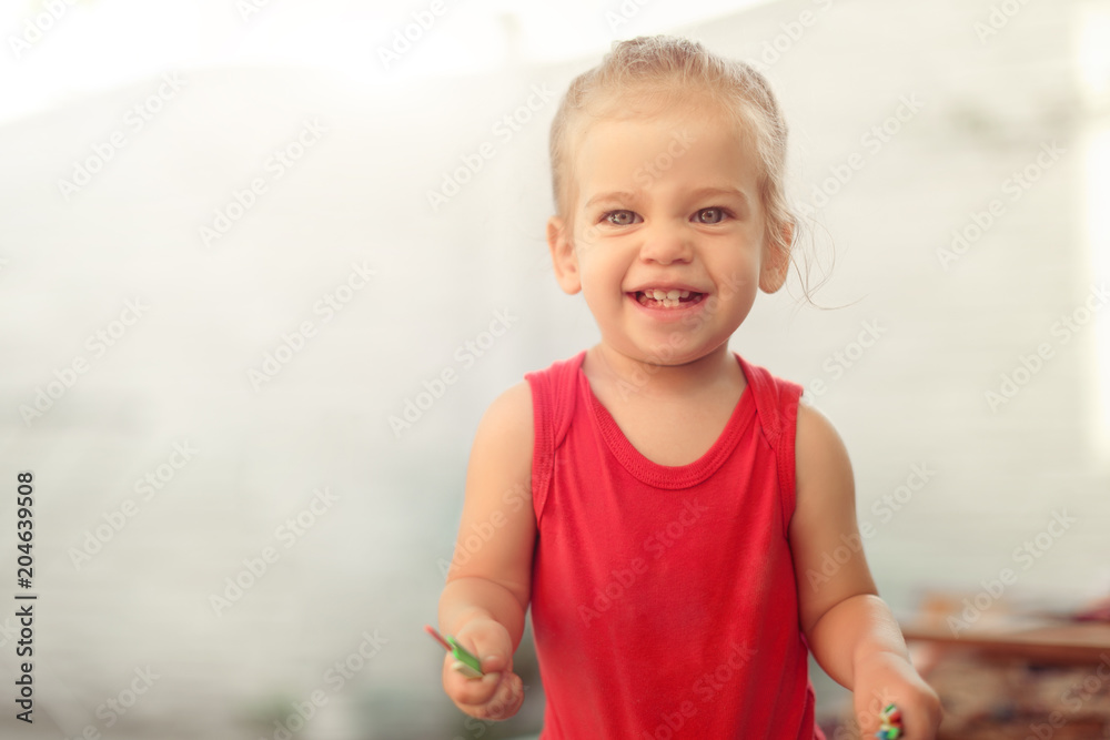 Portrait of adorable little caucasian girl showing front teeth with big smile, Healthy happy funny smiling face young adorable lovely female kid, Funny little child Portrait of adorable little caucasian girl showing front teeth with big smile, Healthy happy funny smiling face young adorable lovely female kid, Funny little child