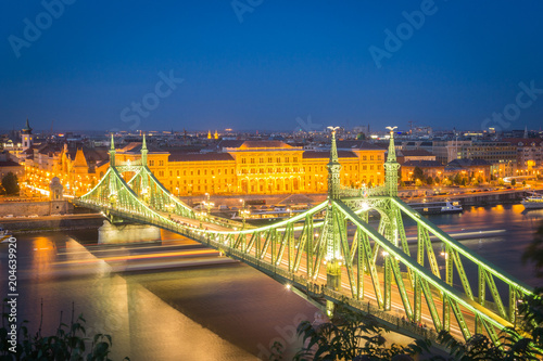 Budapest - Liberty Bridge at Dusk