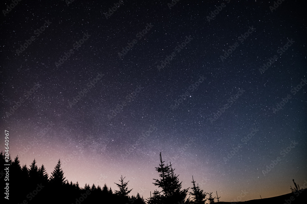 Fototapeta premium Starry night over Ireland