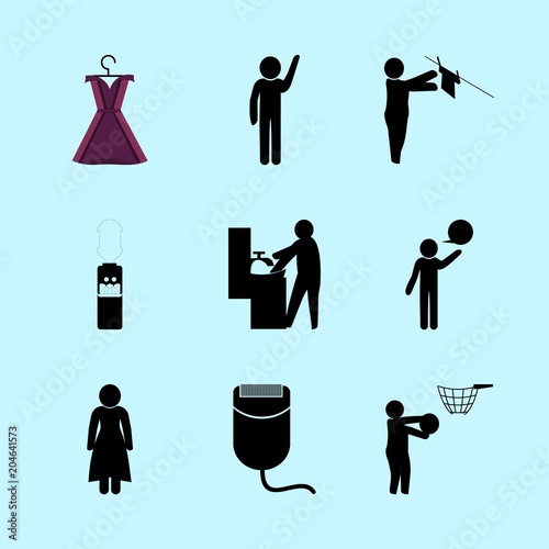 icons about Human with graphic, businessman, female, drawing and speak