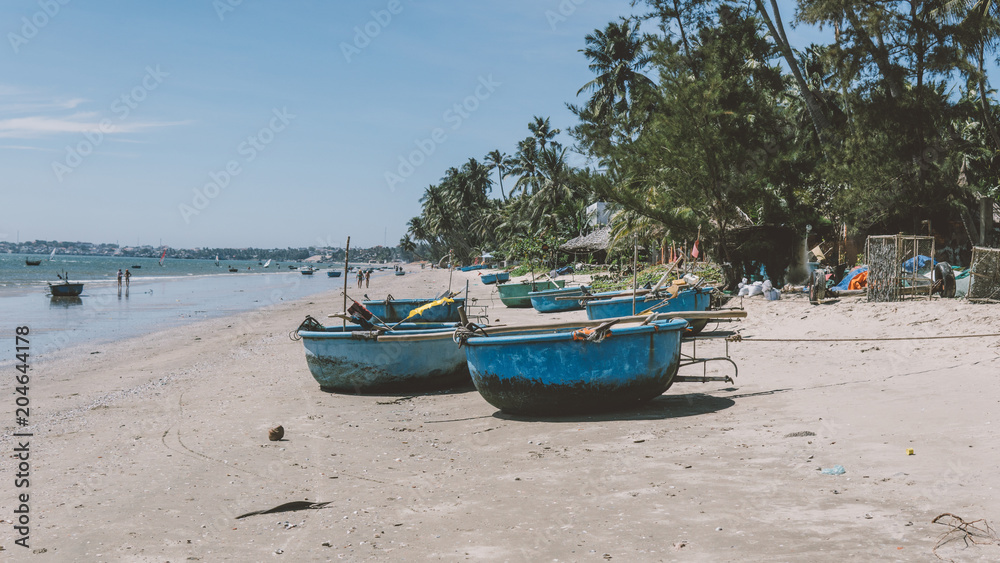 the beach is mui ne. Vietnam. Tourist  tropical vacation in Vietnam