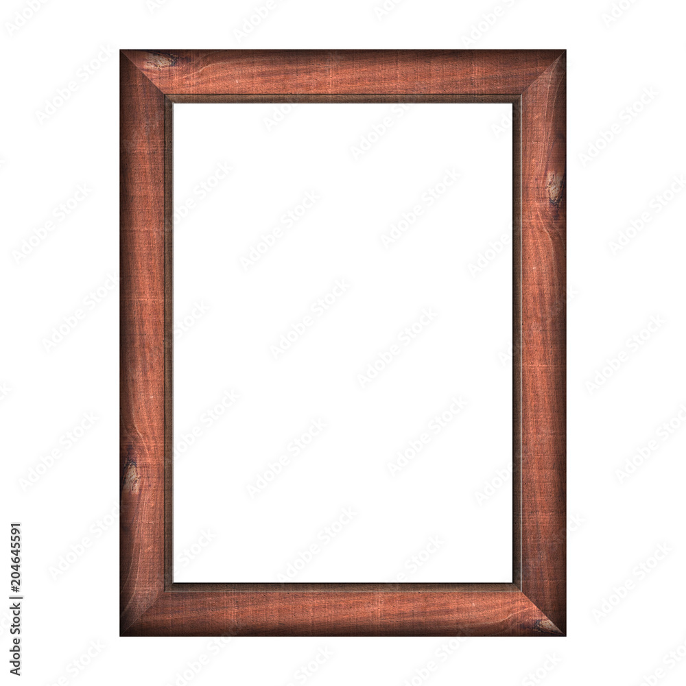 wooden frame with isolated white background. for A4 image or text. wooden frame with isolated white background. for A4 image or text.