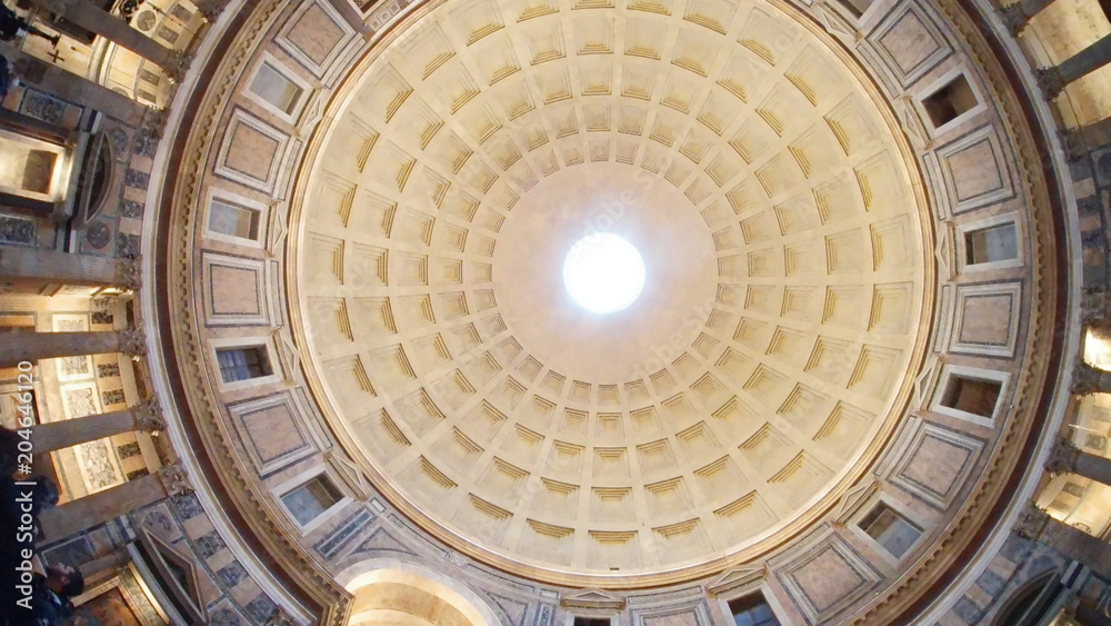  Pantheon; dome; landmark; building; ceiling